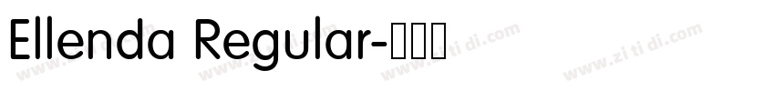 Ellenda Regular字体转换 Ellenda Regular字体转换